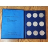 Image 2 : Eisenhower Dollar Coin Collection in Book, 35 Coins Total, Assorted Years, Face Value: $35.00