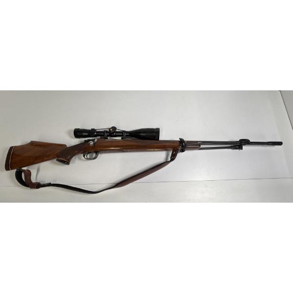 Browning Bolt-Action Rifle, .243 Cal., Beautiful Walnut Stock w/  Nikon Buckmasters Scope & Leather 