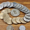 Image 2 : $19 Face Value in Assorted United States Dollar & Half Dollar Coins With Three Foreign Coins