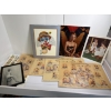 Image 1 : Lot of Miscellaneous Pictures - Clown (Tom Wood) - Norman Rockwell Photo of Young Girl in Mirror 