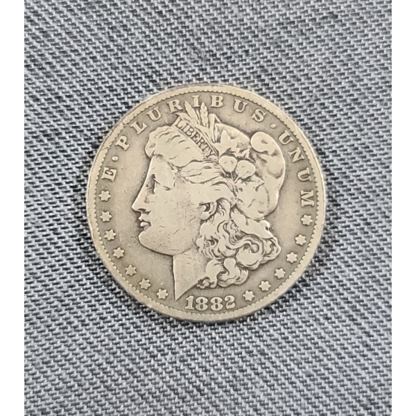 1882-CC Morgan Silver Dollar - 90% Silver - Mintage of 1,133,000 
