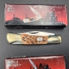 Image 3 : Four Assorted Frost Cutlery Steel Warrior Pocket Knives in Boxes - See Photos! 