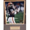 Image 2 : Hand Signed Ozzie Newsome Framed Photograph ~ Measures 12" X 17"