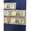 Image 3 : One Dollar Silver Certificates Blue Seal - 5 Total - 1957 (3) - 1957 A - 1935 E