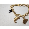Image 3 : 14K Gold 7in Charm Bracelet with Various 14K Gold Charms TW: 14.0g