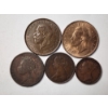 Image 3 : Five Assorted Older Vintage British Coins Including Pre-1900 Coins - One Penny, Half Penny & MORE!