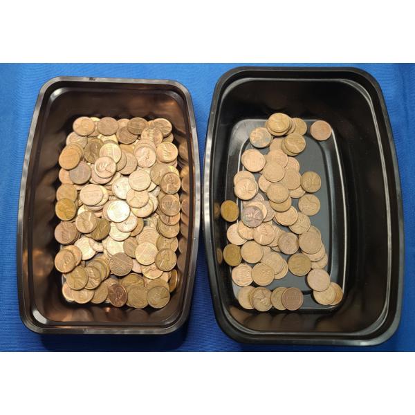 Unsearched United States Lincoln Wheat/Memorial Cents - Face Value: $2.91