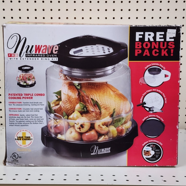 NEW IN BOX NuWave Pro Infrared Oven With Extender Ring Kit!