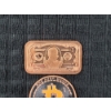 Image 2 : Two 1 Oz Copper Ounces - One Bitcoin Coin & One Thousand Dollar Bar 