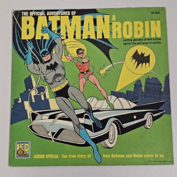 1966 Vinyl LP Titled The Official Adventures of Batman & Robin