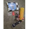 Image 1 : New 100 Ft. Poly Rope, Table Cover & Clips, Umbrella, Two 2 Packs Of Sterno Cooking Fuel & More!
