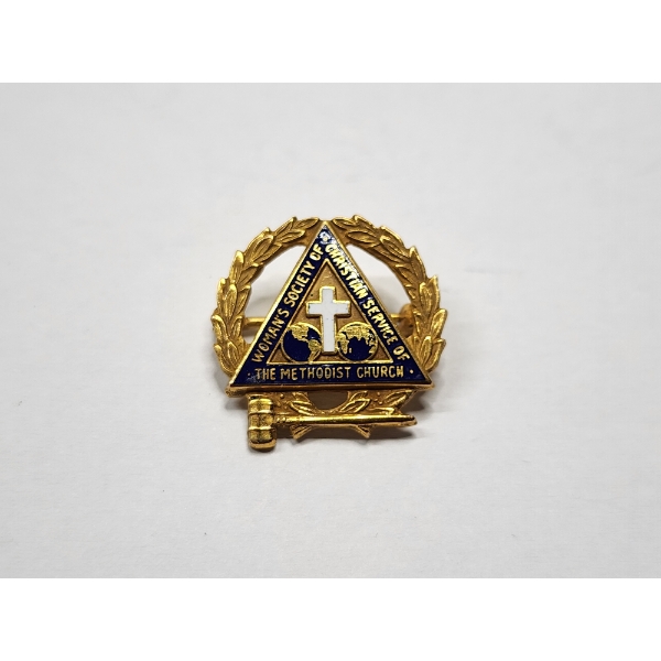 10K Gold Woman's Society of Christan Service of the Methodist Church Pin - TW: 2.5g