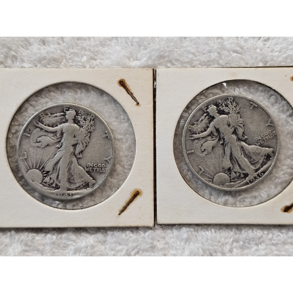 90% Silver United States Half-Dollar Assortment (Walking Liberty) - AFV: $1.00