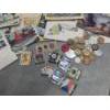 Image 5 : Vintage Collectables Including Mini Wood Bowling Pins, Post Cards, Coins, Pins, Photo Book & More