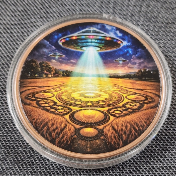 Alien Invasion 5 AVDP OUNCE COPPER ROUND Limited Mintage of 5000 