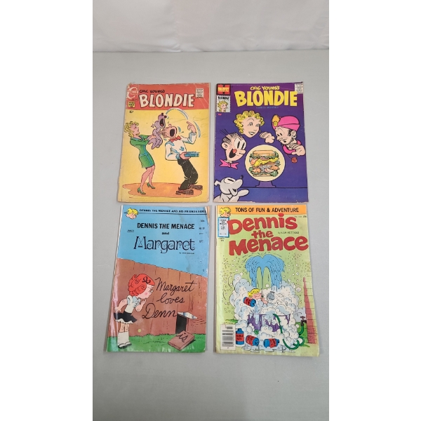 1970's Dennis the Menace Fawcett Comics & Blondie Harvey/Charlton Comic Books
