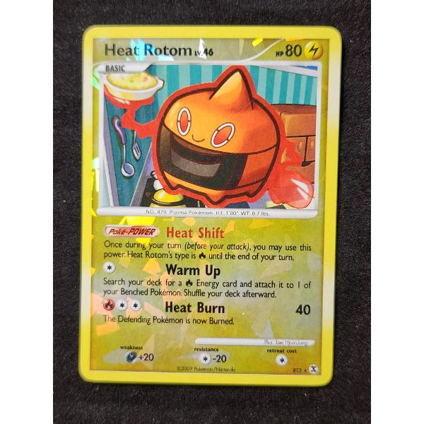 Heat Rotom Lv.46 RT3 Holo Rare Vintage 2009 Pokemon Trading Card Ft. Unique Holo Effect!