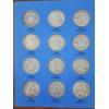 Image 3 : 90% Silver Franklin Half Dollar Collection Book 1948-to 1963 Completely Filled! ~ $17.50 Face Value 