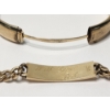Image 3 : Gold-Filled Bracelets: Bangle and Engraved Chain Bracelet Total Weight 38.4g
