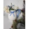 Image 2 : Lot of Assorted Decorations: Wreaths, Vase, Basket, Florals - See Photos! 