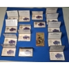 Image 1 : 1/1000th Troy Ounce 24K Gold Florida Goldback & 1920's Buffalo Nickels In Holders