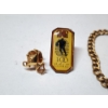 Image 2 : Gold-Filled Chain Bracelet, Ohio State Football Lapel Pin, Lamp on Knowledge Pin