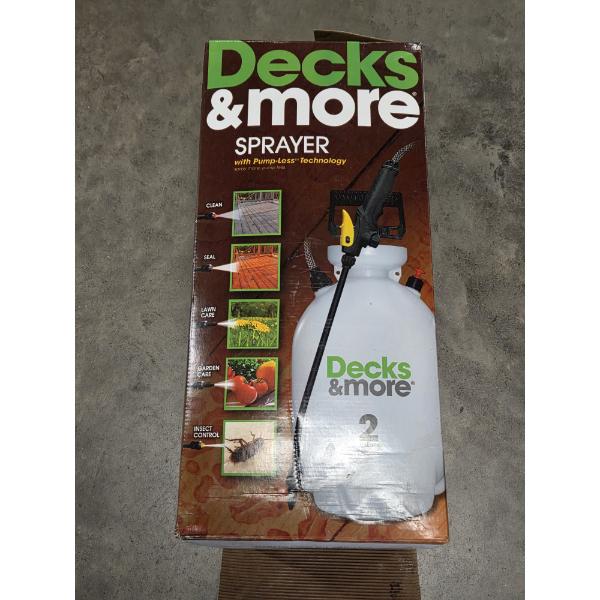 Brand New! 2 Gallon Decks & More Sprayer