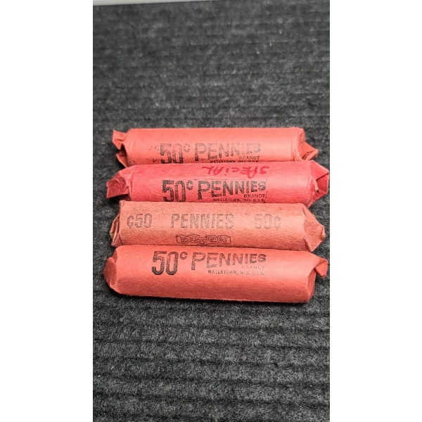 $2 in Assorted Uncounted & Unsearched Wheat Pennies