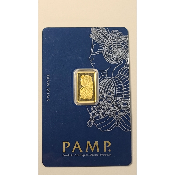 Pamp Suisse Lady Fortuna 2.5g 999.9 Fine Gold Bar Sealed In Official Veriscan Assay Card
