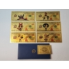 Image 1 : x6 Assorted Powerpuff Girls $100 99999999 24K Gold Foil Banknotes Set w/ CoA