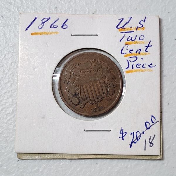 1866 U.S. Two Cent Piece 