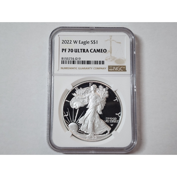 2022-W American Silver Eagle - 1 oz .999 Fine Silver - NGC PF 70 ULTRA CAMEO