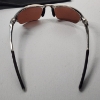 Image 4 : Vintage Oakley Half Wire Polarized Sunglasses Silver Frame Bronze Iridium 57-18 w/ Microfiber Bag