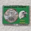 Image 1 : 2001 1 Troy Oz. .999 Fine Silver American Eagle Round