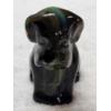 Image 1 : Degenhart Vintage Glass Dog Figurine - Caramel with Green