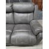 Image 4 : Clean & Comfy Smokey Gray, Soft Touch, Leather Look Reclining 6' 4'' x 3' 5'' Couch Only One End Rec