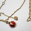 Image 4 : 14K Yellow Gold Scrap Necklaces & Small Ladybug Pendant - TW: 1.7g