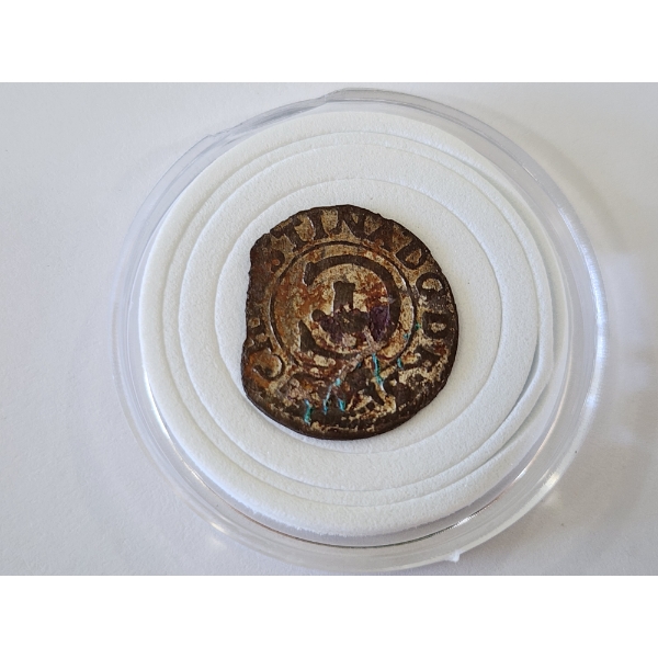 1600's Livonia Sweden Chistina Solidus Coin RIGA
