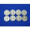 Image 1 : x8 Assorted Years 90% Silver U.S. Quarters Face Value: $2.00