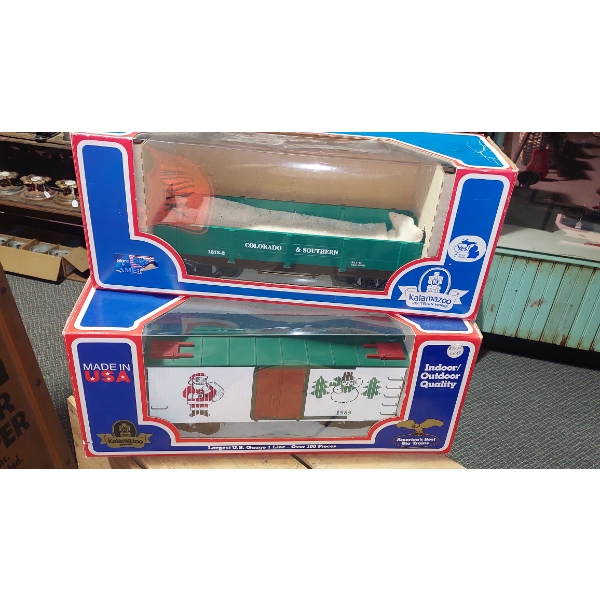 Vintage "KALAMAZOO" Train Works - 2 Pcs NOS In Original Packaging - Train Cars  - See Pics