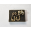 Image 1 : Three Pairs of 14K Gold Earrings TW: 5.7g