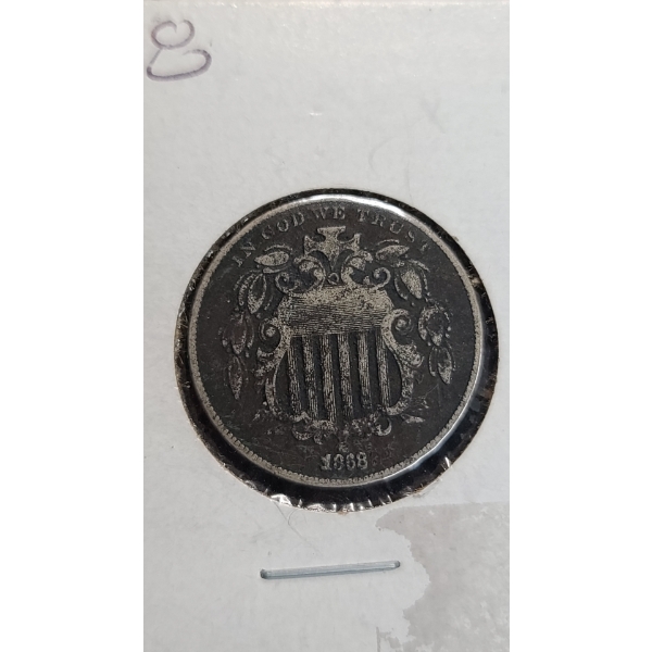 1868 Shield Nickel 