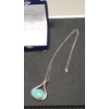 Image 5 : Sterling Silver & Turquoise Necklace - Total Weight: 13.9g