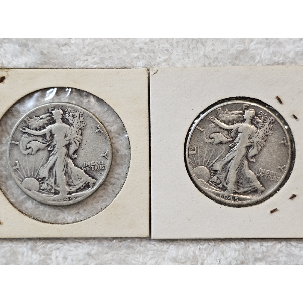 90% Silver United States Half-Dollar Assortment (Walking Liberty) - AFV: $1.00