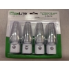 Image 1 : Brand New - 4- Pack MaxLite Automatic LED Night Light - 3000K/.3W