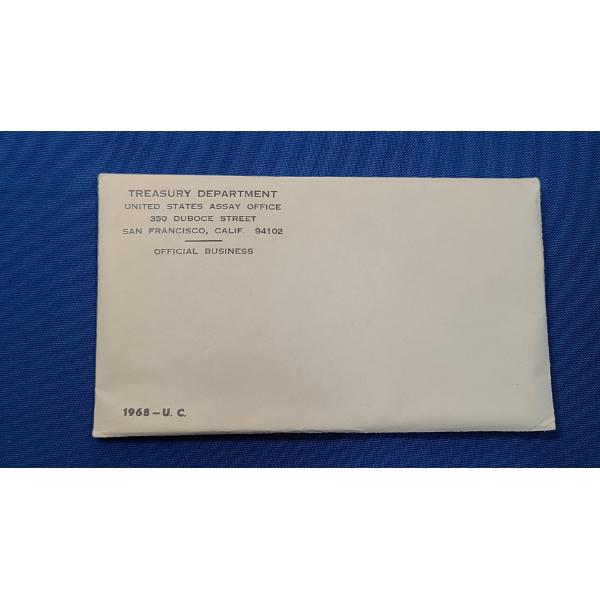 Sealed 1968 United States Mint Uncirculated Coin Set With 40% Silver