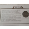 Image 8 : Two U.S. Silver Morgan Dollars in Display Cards & Protective Binder Page - 1890-O & RARE 1880-S 