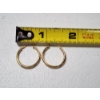 Image 4 : 14K Yellow Gold Hoop Earrings TW: 1.0g