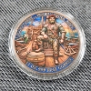 Image 2 : Scurvy-Free... Heavily Swole, Ahoy ~ 1 Troy Ounce .999 Fine Copper Round Colorized & in Capsule 