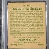 Image 4 : RARE 1933 Indian Chewing Gum #181 Defense of the Stockade Trading Card Graded Good at PSA 2